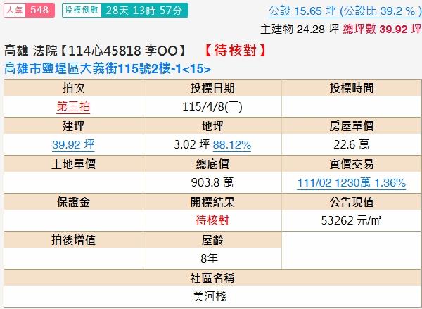 高雄鹽埕法拍大樓-2