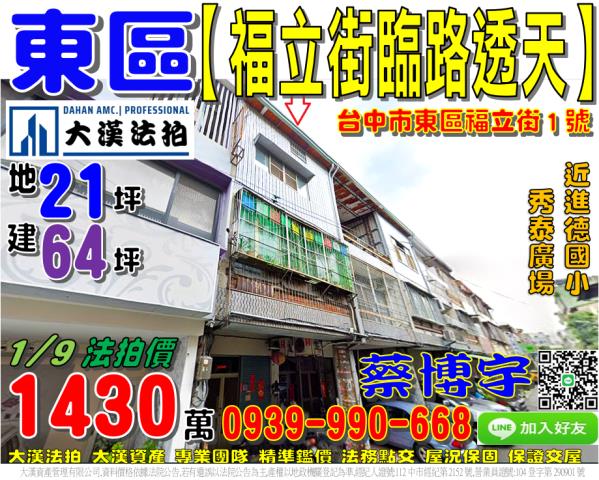 東區福立街法拍屋透天