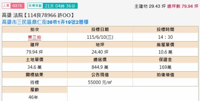 高雄三民區法拍透天-2