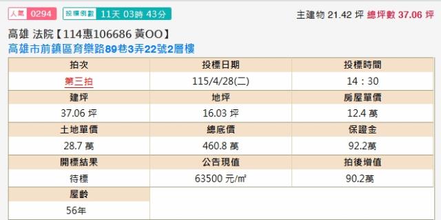 高雄前鎮透天拍賣-2