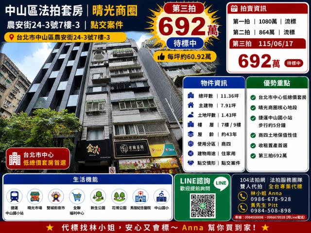 台北中山區法拍套房-1