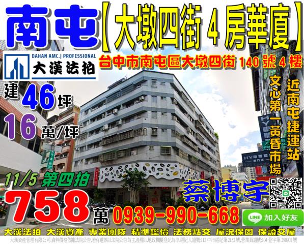 南屯區大墩四街法拍屋