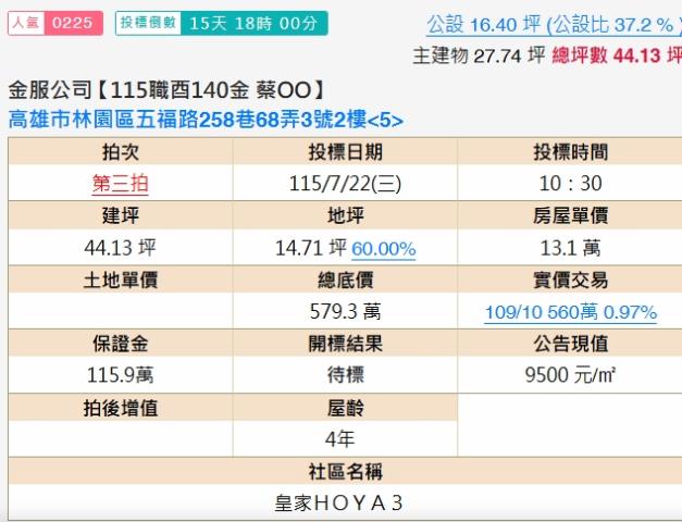 林園公寓法拍-2