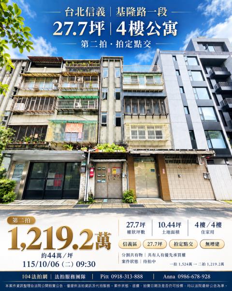 台北信義區公寓法拍-1