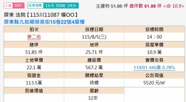 屏東九如法拍透天-2