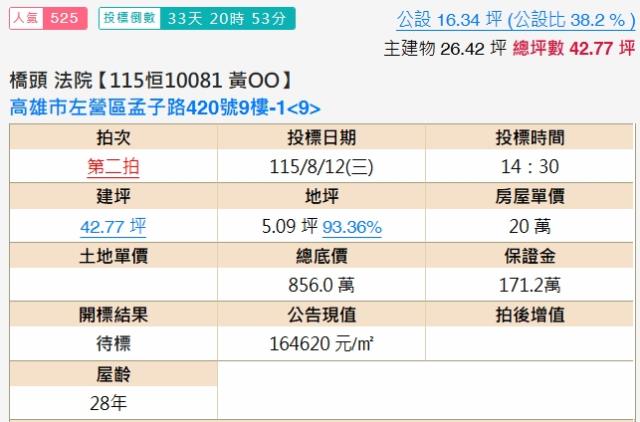 高雄左營大樓法拍-2