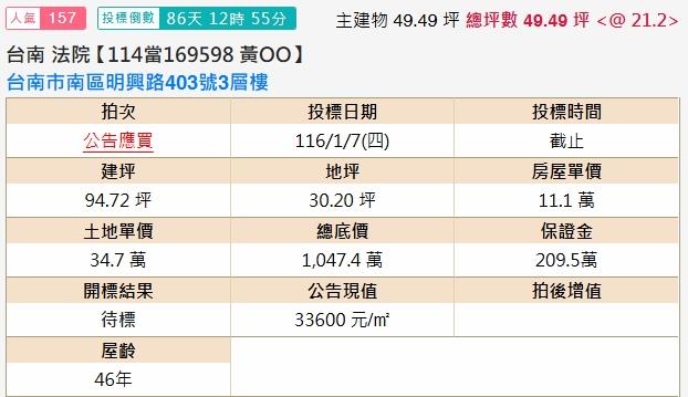 台南南區法拍透天-2