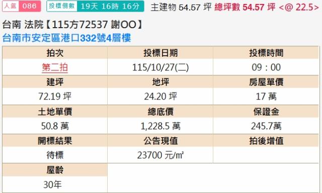 台南安定法拍透天-2