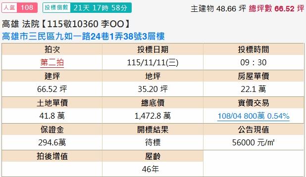 高雄透天法拍-2