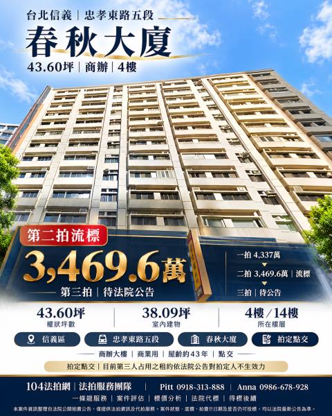 台北信義區商辦法拍-1