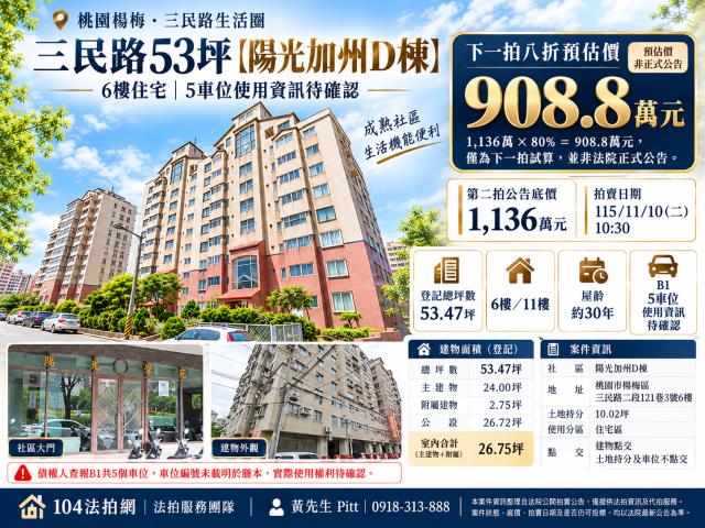 桃園楊梅大樓法拍-1