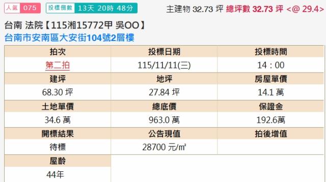 台南安南法拍透天-2